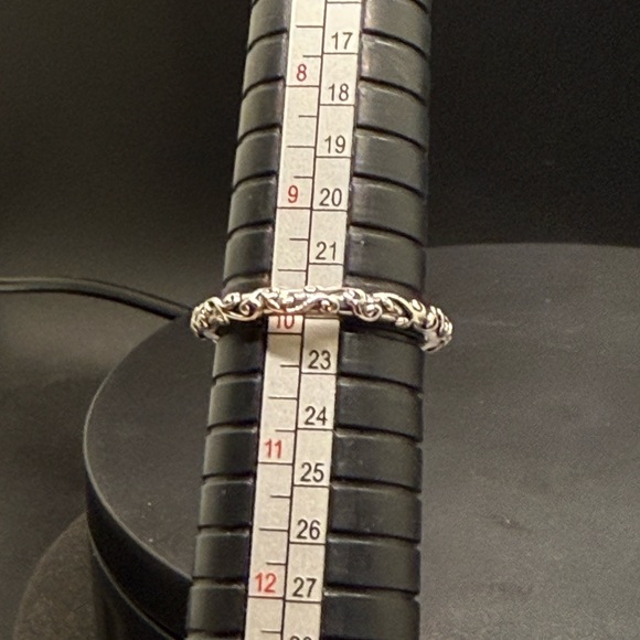 Sterling Silver Scrollwork Band Ring – Size 10, New - Picture 5 of 5